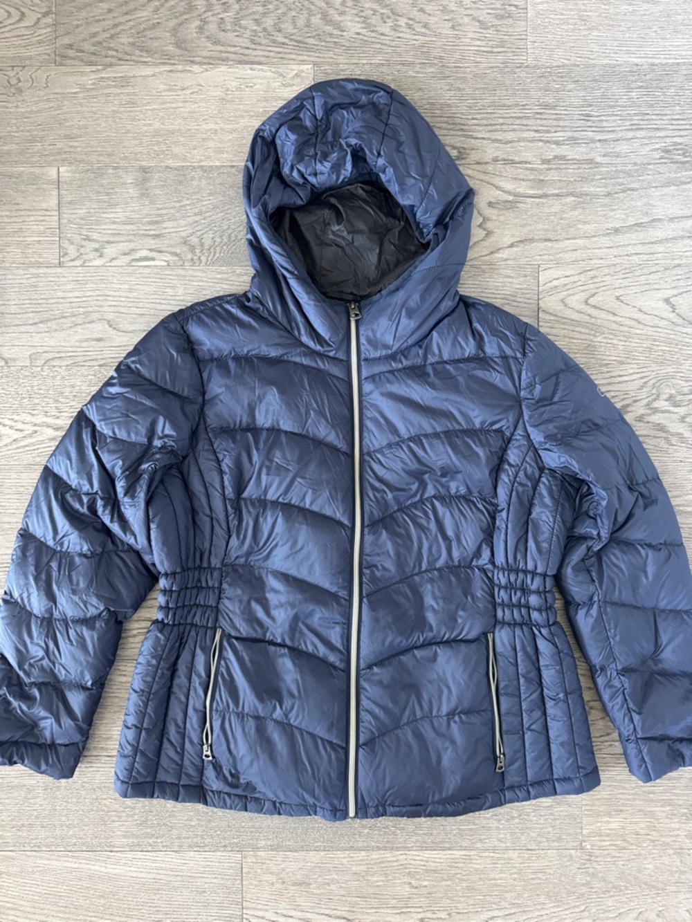🌼LUCKY BRAND🌼 Navy Quilted Hooded Puffer Jacket, Size XL